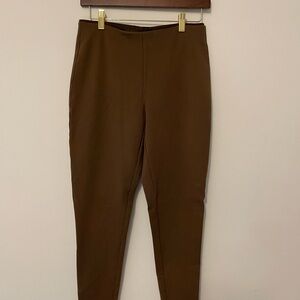 Brown High-Waisted Skinny Pants